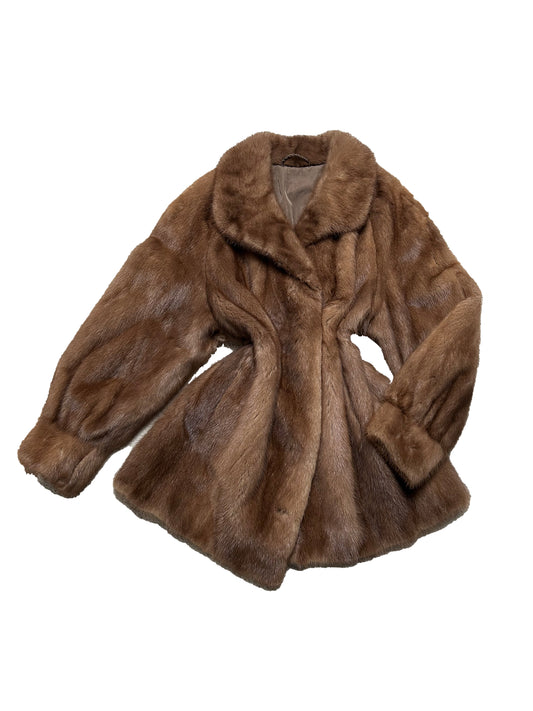 Mink Fur Coat - Cappuccino