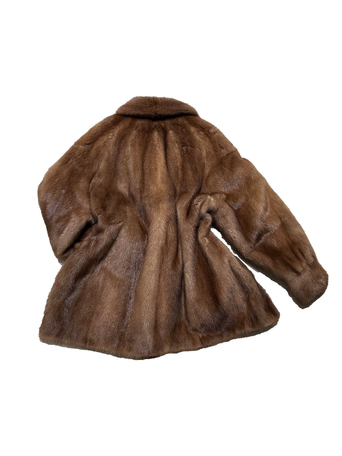 Mink Fur Coat - Cappuccino