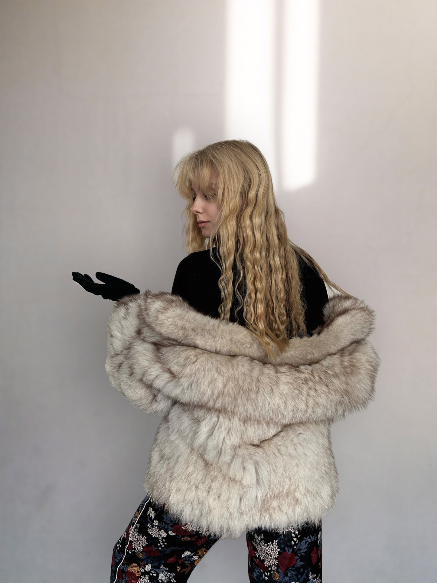 Fox fur coat